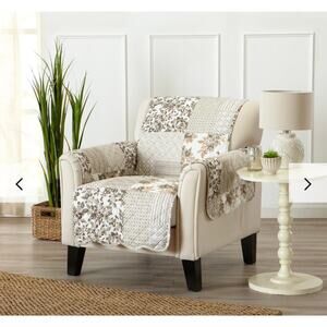 Set of 2 Chair Covers Reversible Furniture Protector - Langdon Collection Chair